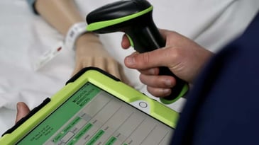 Teach medication administration with *real* barcode scanning