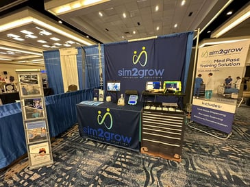 Sim2Grow's booth at OADN 2023